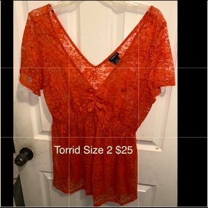 Torrid Orange Top